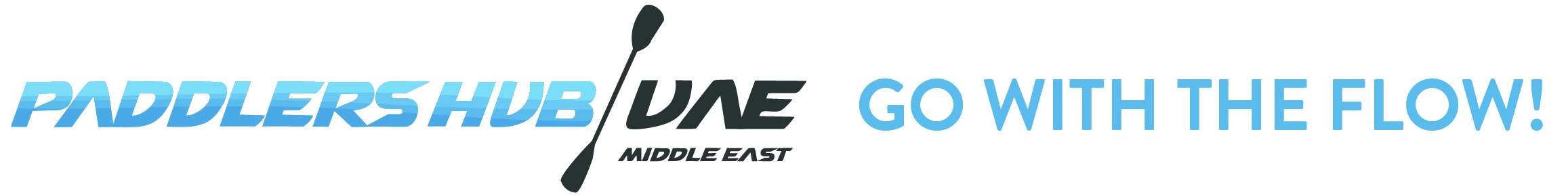 Paddlers Hub UAE logo - Go with the Flow